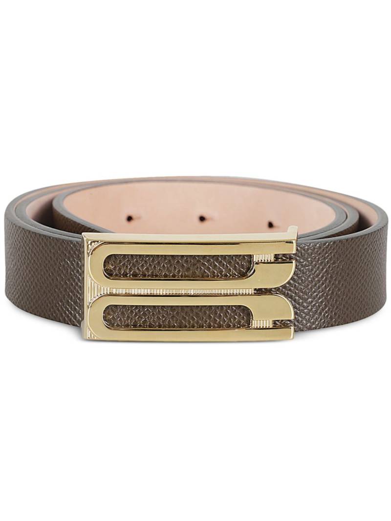 Victoria Beckham logo-buckle belt - Green von Victoria Beckham