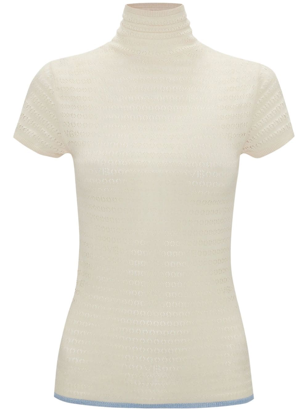 Victoria Beckham knitted polo top - Neutrals von Victoria Beckham