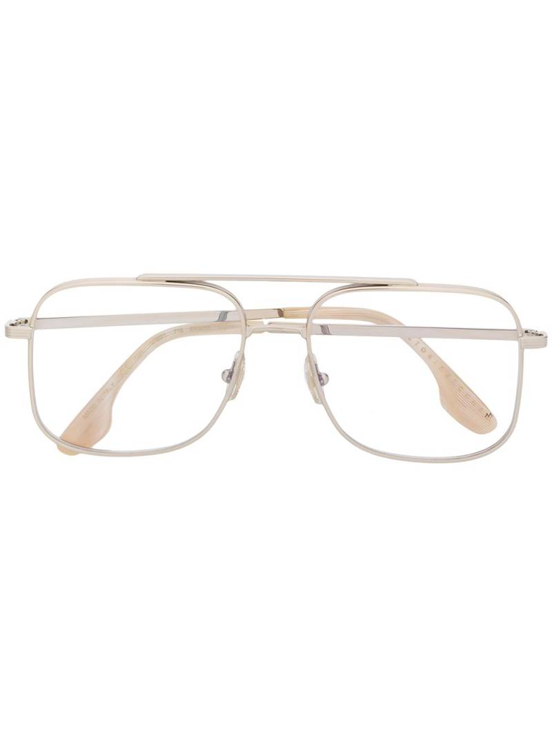 Victoria Beckham oversized pilot-frame glasses - Gold von Victoria Beckham