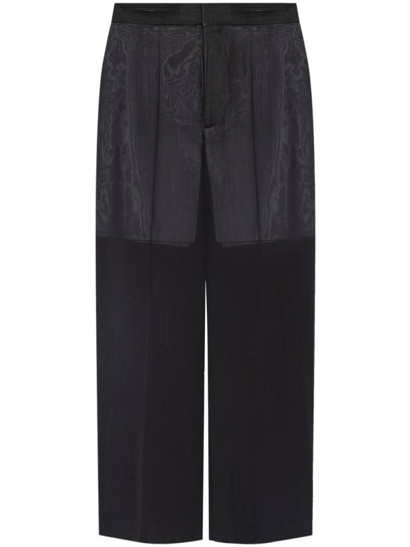 Victoria Beckham panelled straight-leg trousers - Black von Victoria Beckham