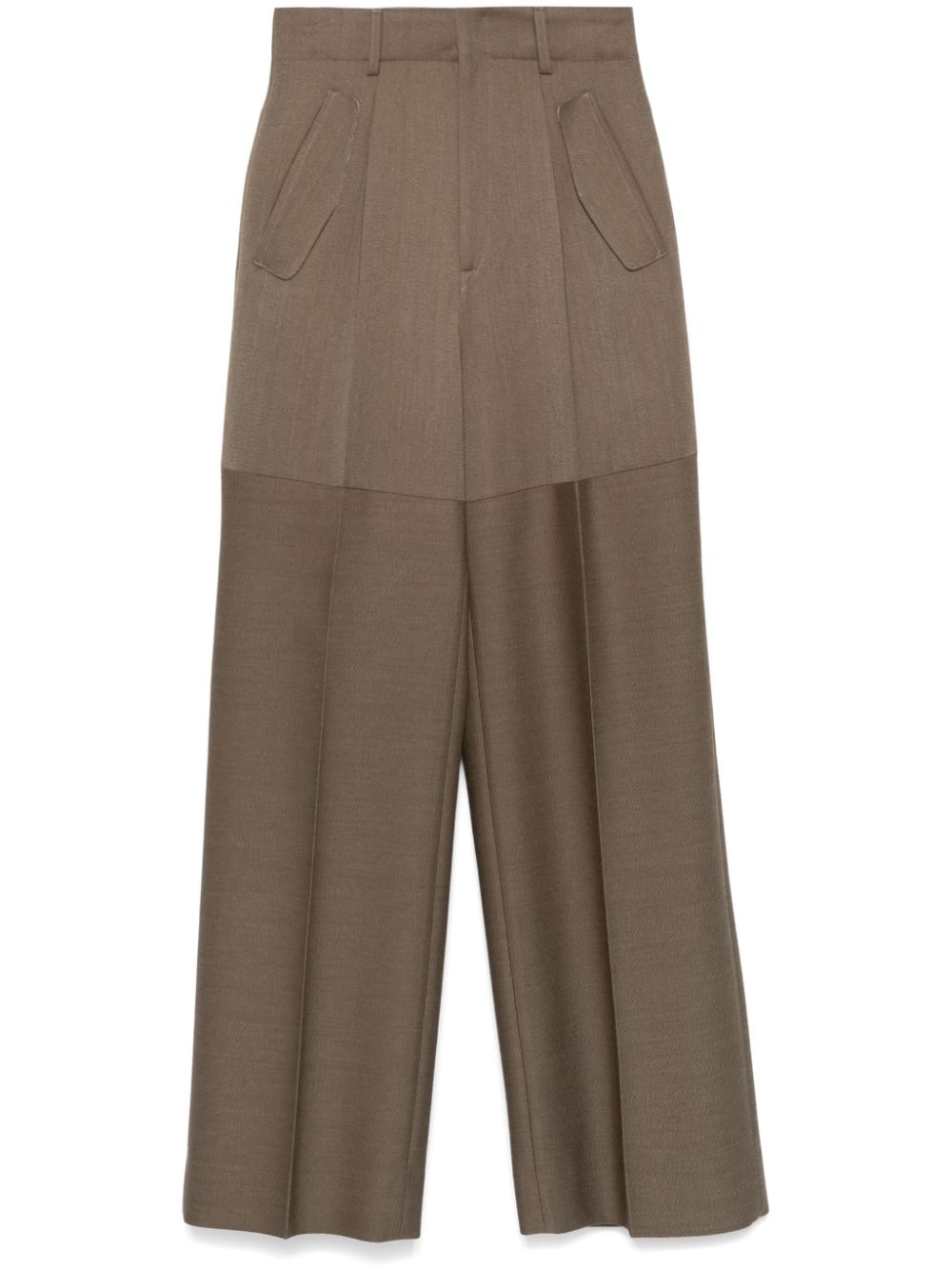 Victoria Beckham panelled trousers - Brown von Victoria Beckham