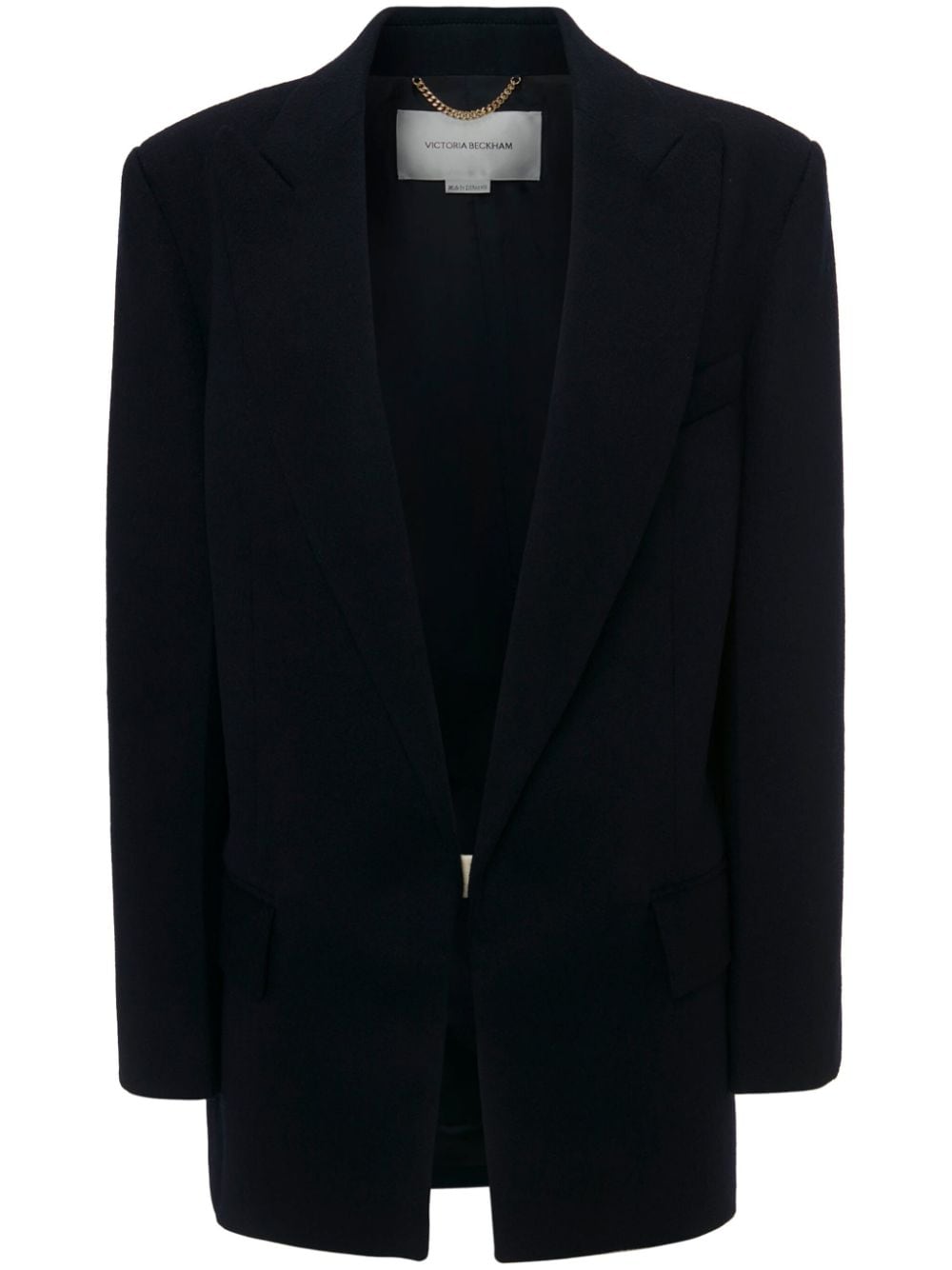 Victoria Beckham peak-lapel wool-cashmere blazer - Blue von Victoria Beckham