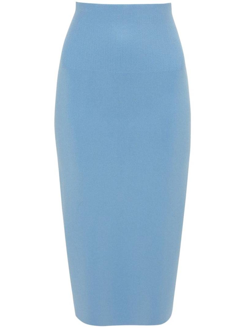 Victoria Beckham pencil midi skirt - Blue von Victoria Beckham