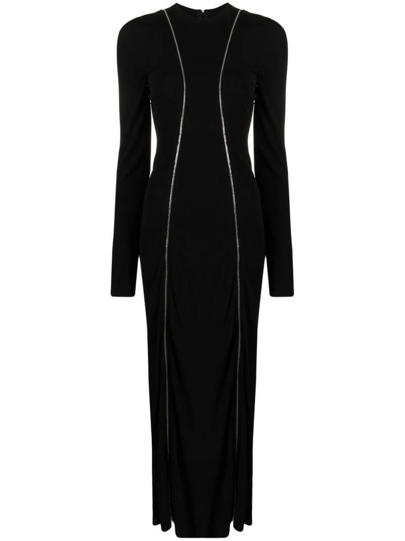 Victoria Beckham piped-trim detail drss - Black von Victoria Beckham