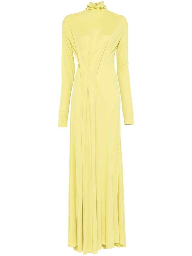 Victoria Beckham pleated maxi dress - Yellow von Victoria Beckham