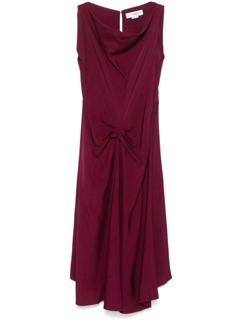 Victoria Beckham pleated midi dress - Purple von Victoria Beckham