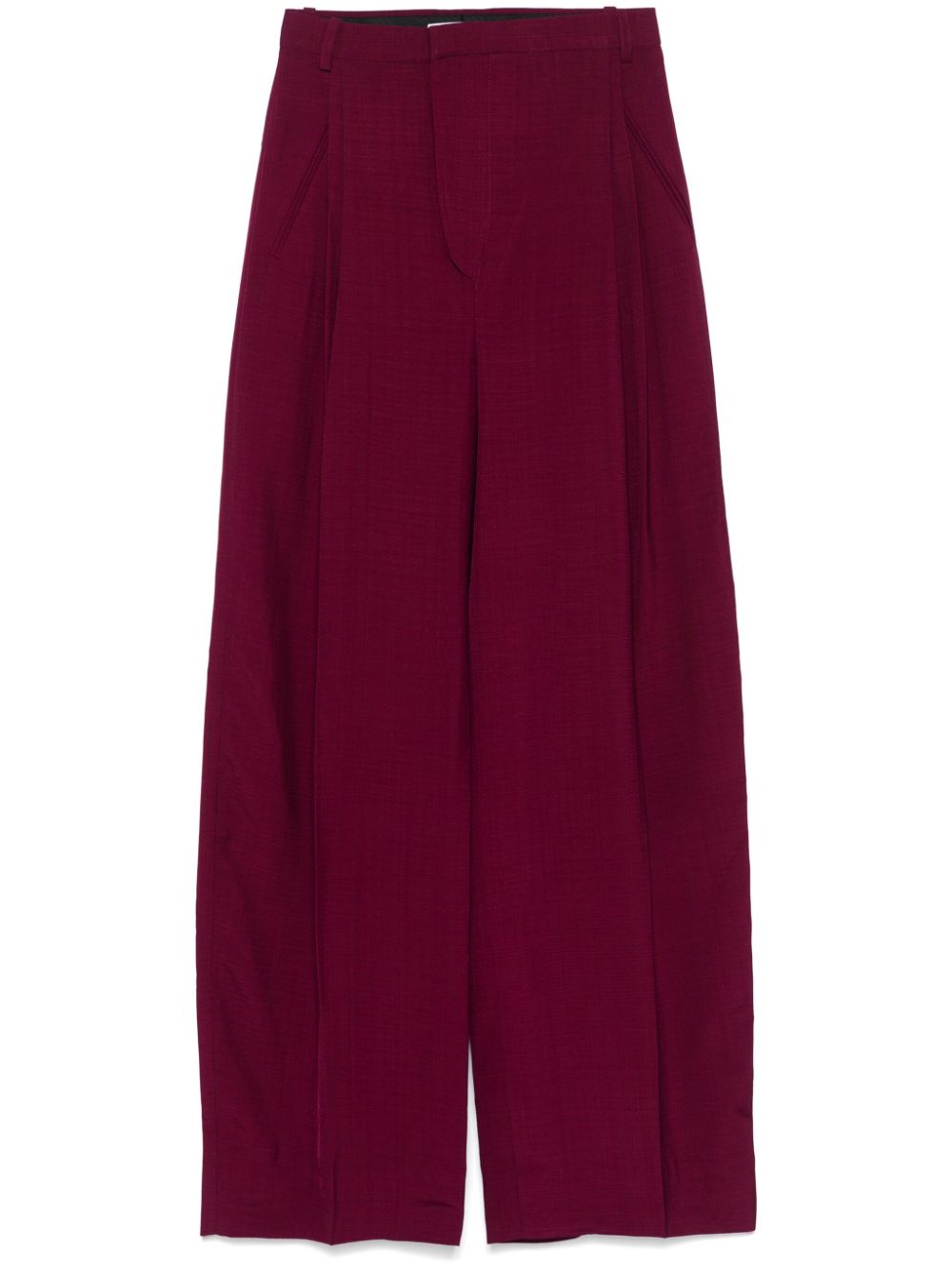 Victoria Beckham pleated trousers - Purple von Victoria Beckham