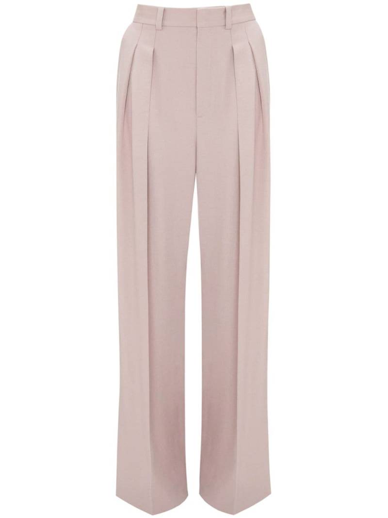 Victoria Beckham double-pleat wide-leg trousers - Pink von Victoria Beckham