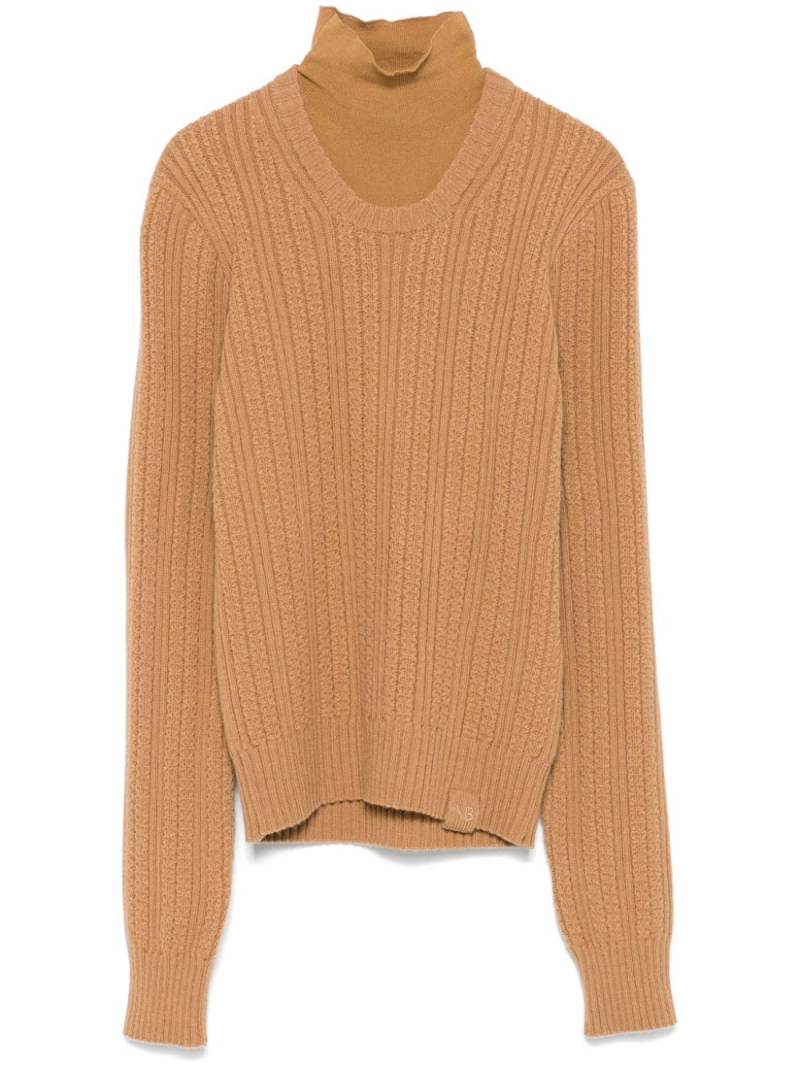 Victoria Beckham ribbed sweater - Brown von Victoria Beckham