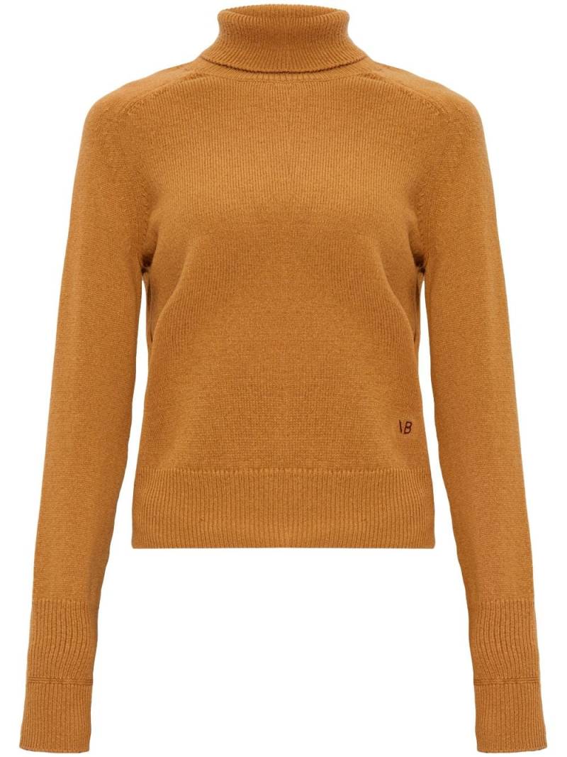 Victoria Beckham roll-neck wool jumper - Brown von Victoria Beckham