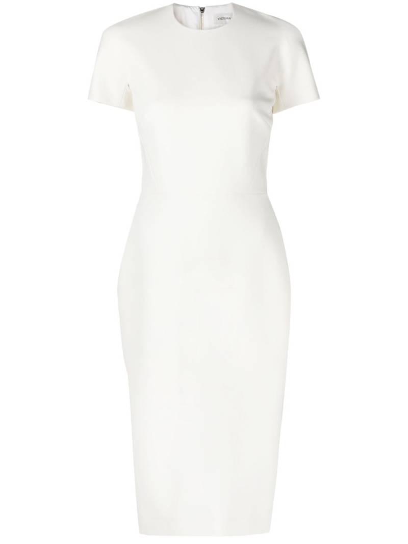 Victoria Beckham twill midi dress - Neutrals von Victoria Beckham