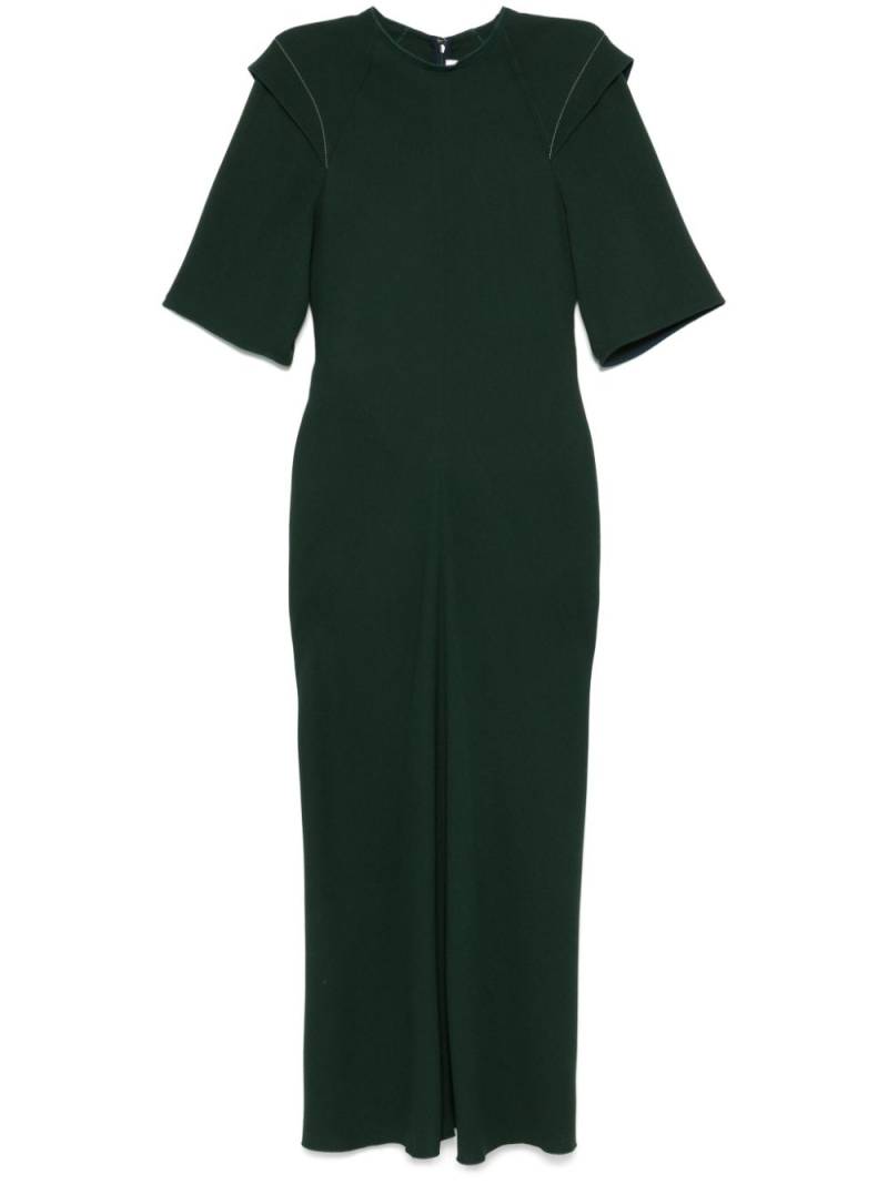 Victoria Beckham ruched-detail maxi dress - Green von Victoria Beckham