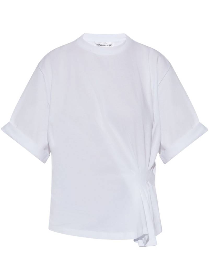 Victoria Beckham ruched-detailing T-shirt - White von Victoria Beckham