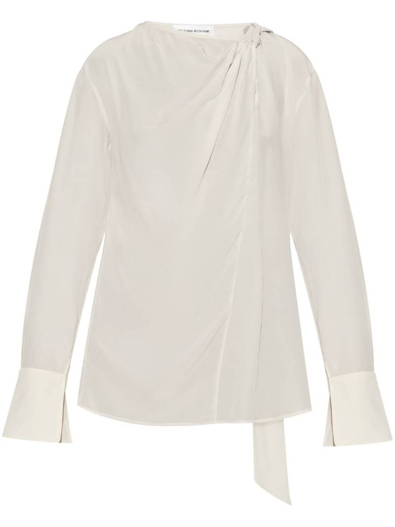 Victoria Beckham ruched-detailing blouse - Neutrals von Victoria Beckham