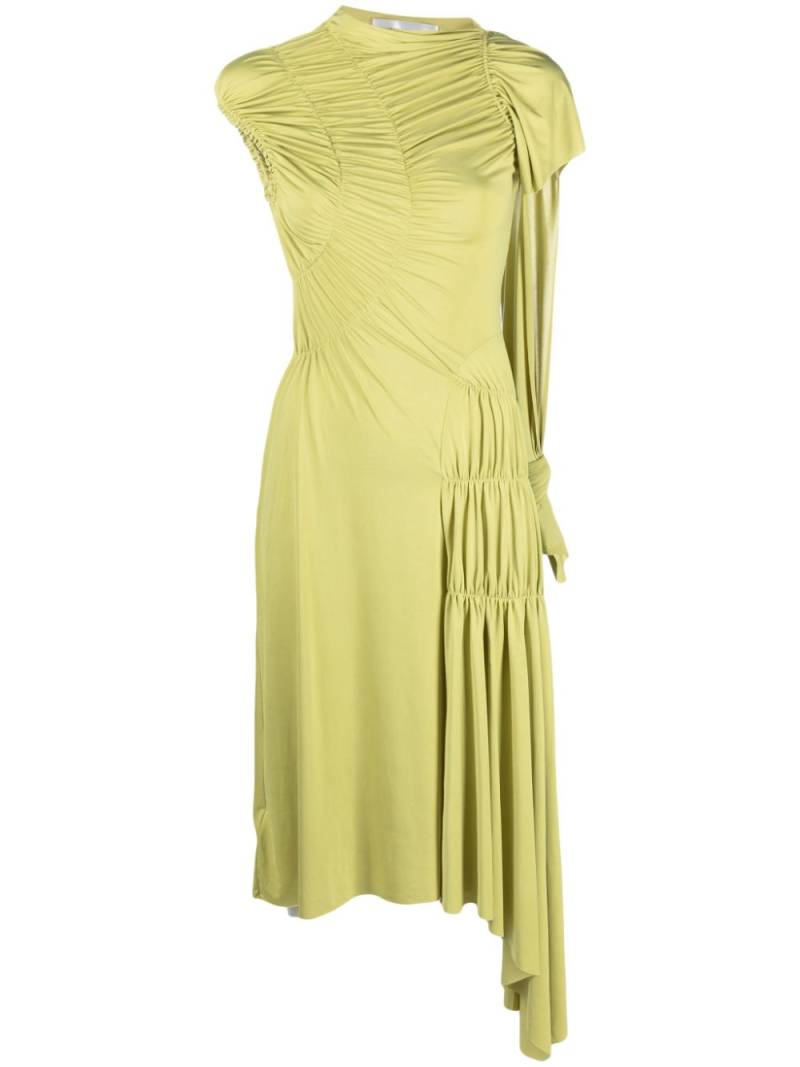 Victoria Beckham ruched midi dress - Green von Victoria Beckham