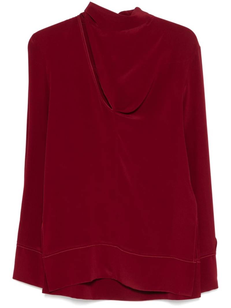 Victoria Beckham scarf-detail blouse - Red von Victoria Beckham