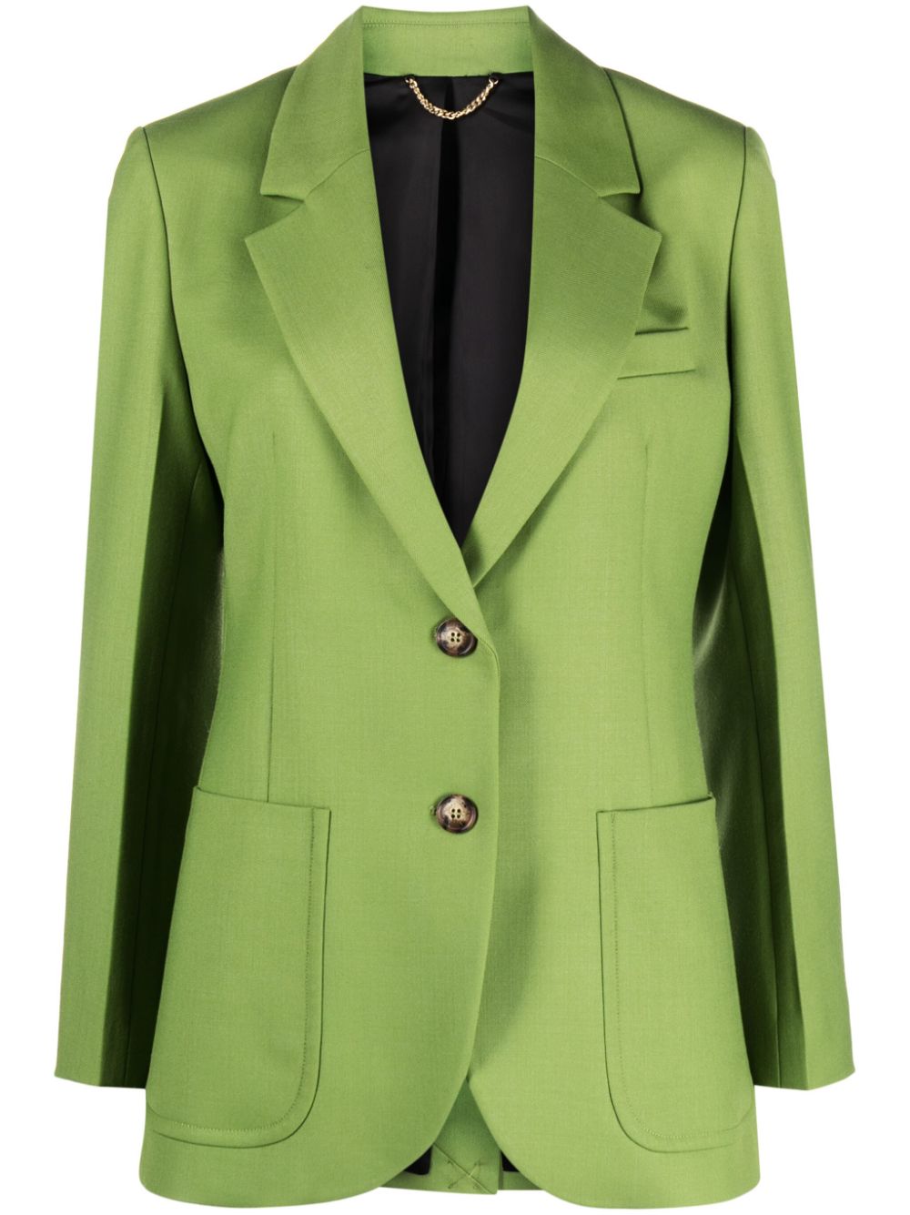 Victoria Beckham single-breast notched-lapel blazer - Green von Victoria Beckham