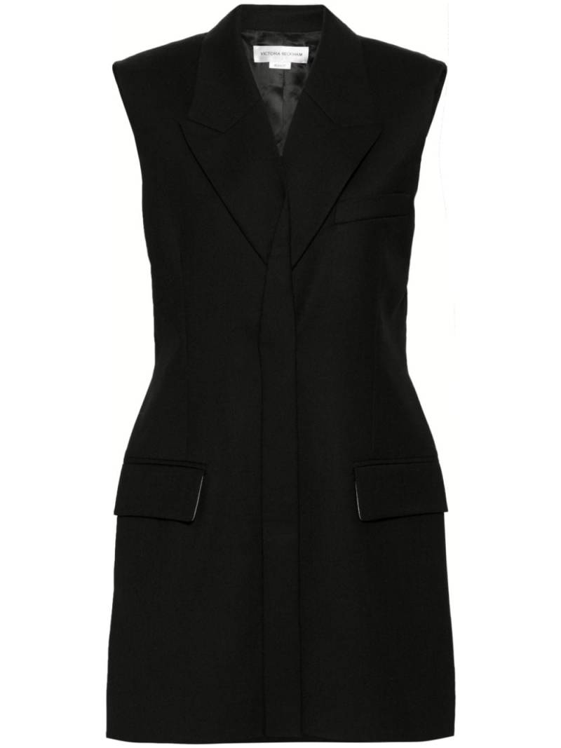 Victoria Beckham sleeveless tailored minidress - Black von Victoria Beckham