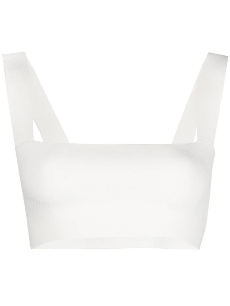 Victoria Beckham square-neck cropped top - White von Victoria Beckham