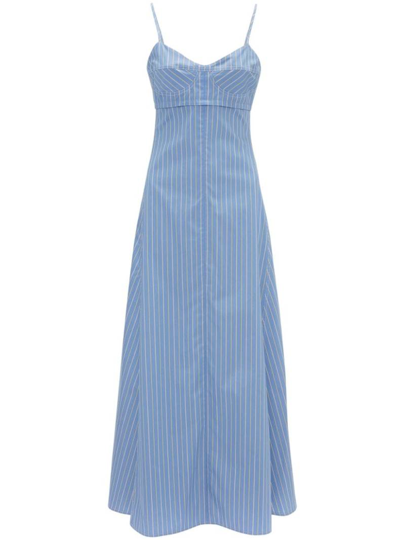 Victoria Beckham striped cami dress - Blue von Victoria Beckham