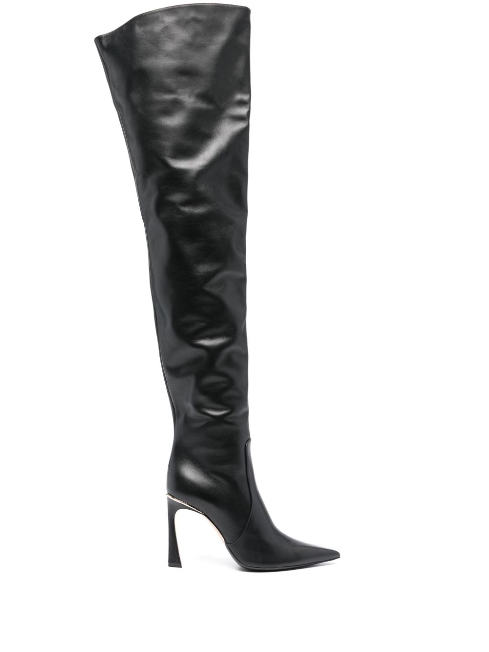 Victoria Beckham thigh-high pointed-toe boots - Black von Victoria Beckham