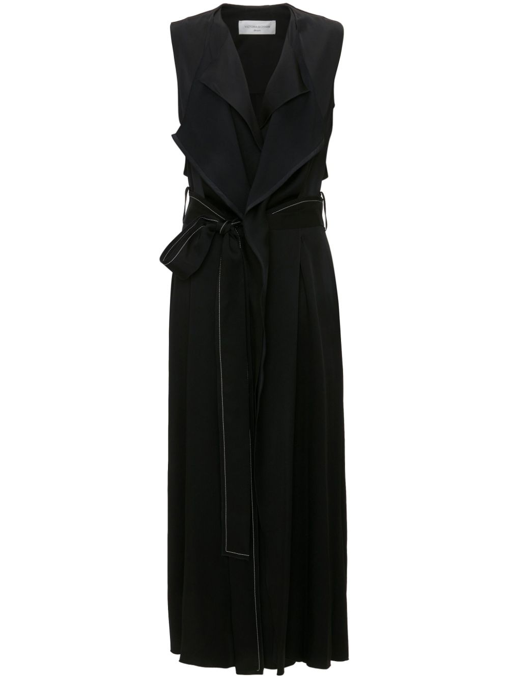 Victoria Beckham trench midi dress - Black von Victoria Beckham