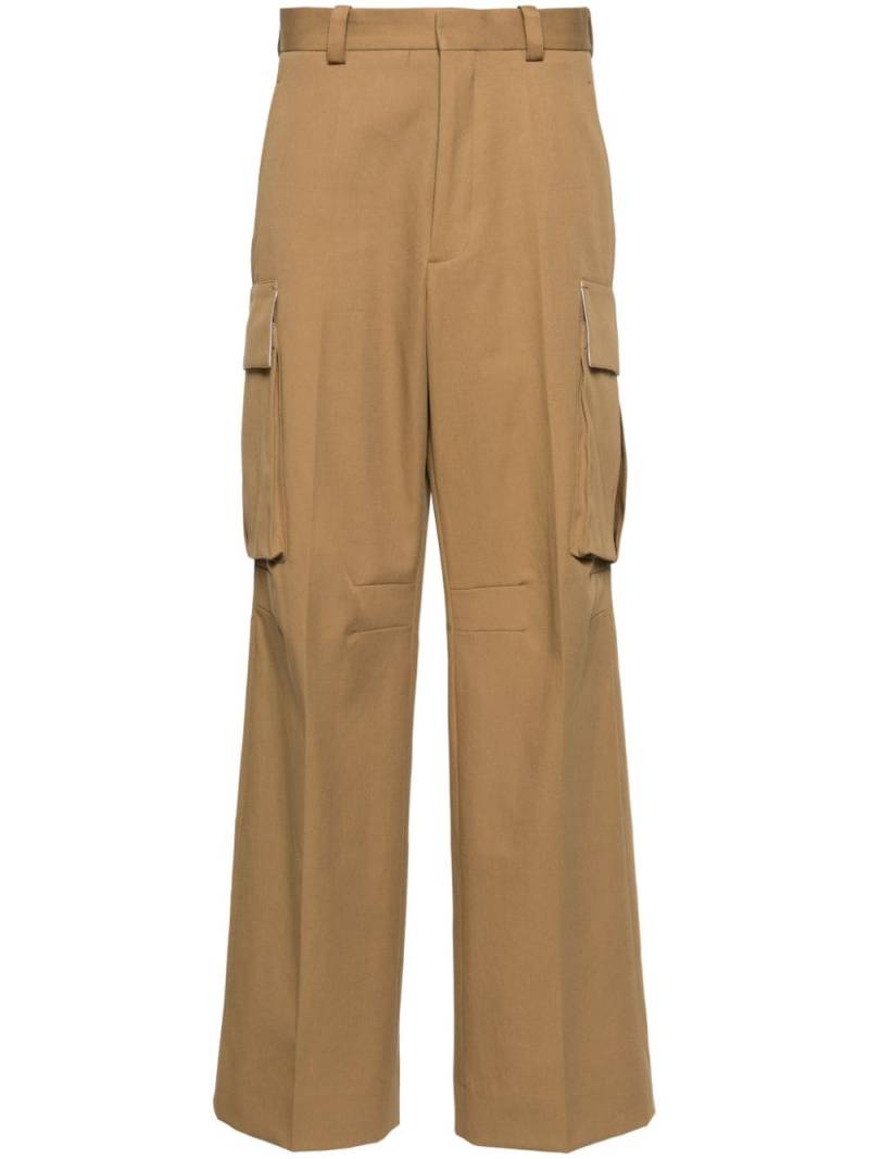 Victoria Beckham twill straight cargo pants - Brown von Victoria Beckham