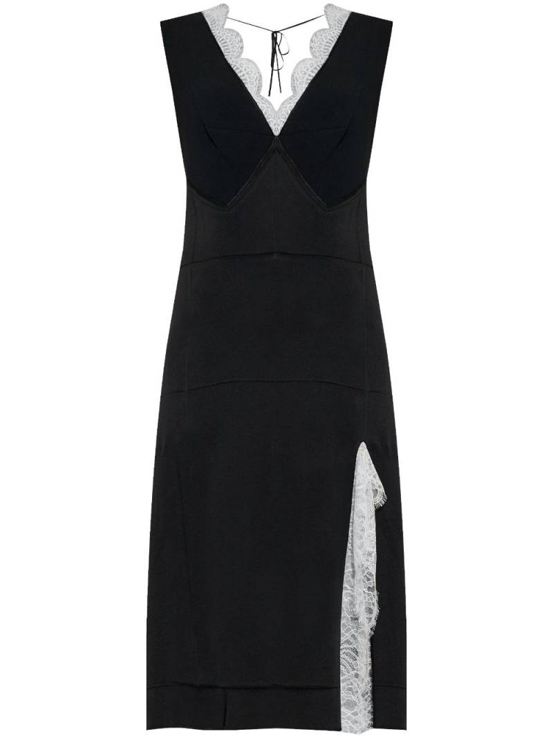 Victoria Beckham v-neck dress - Black von Victoria Beckham