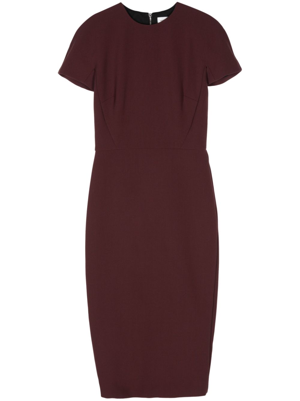 Victoria Beckham wool-crepe midi dress - Purple von Victoria Beckham