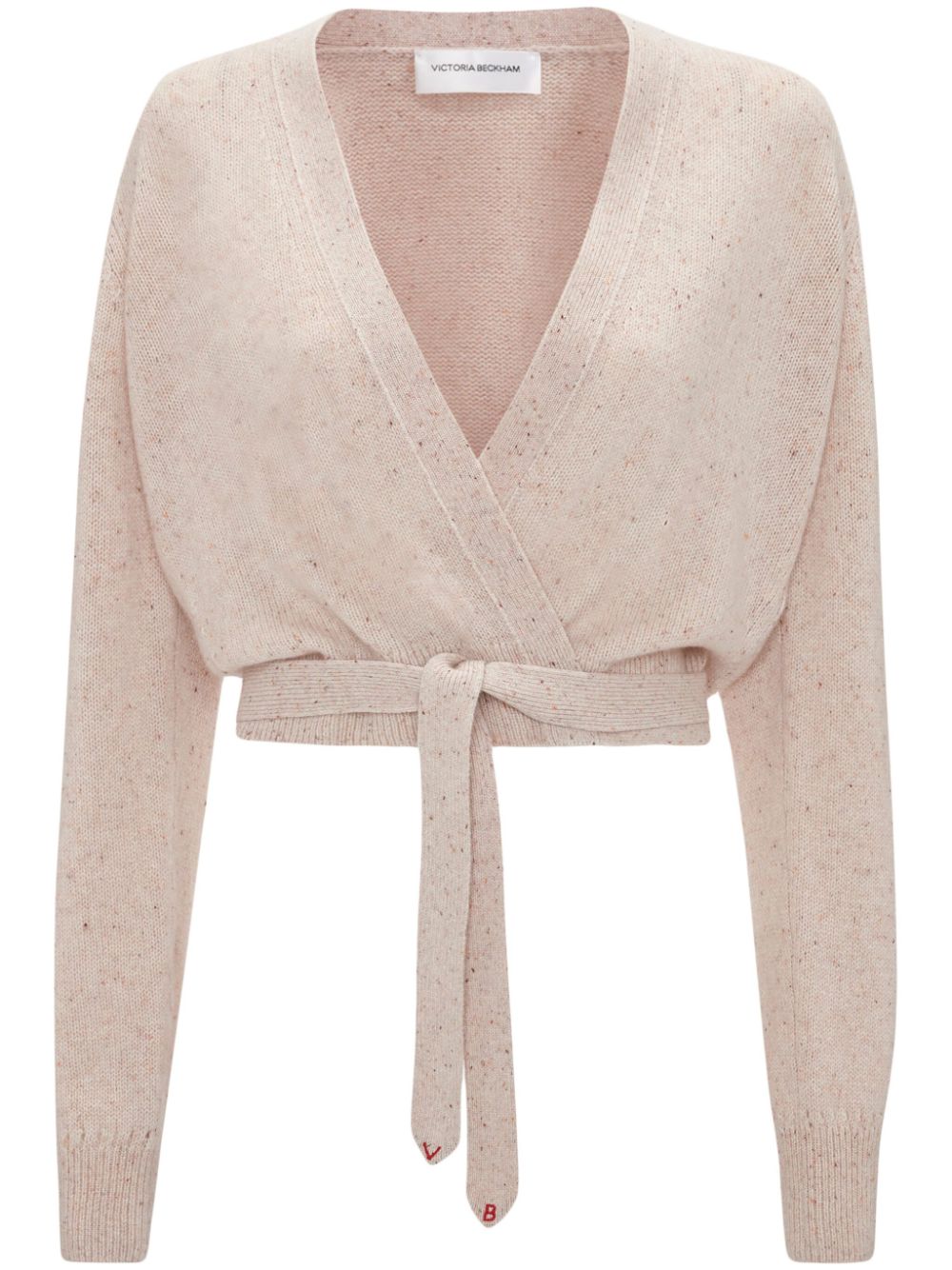 Victoria Beckham wrap-front cashmere cardigan - Neutrals von Victoria Beckham