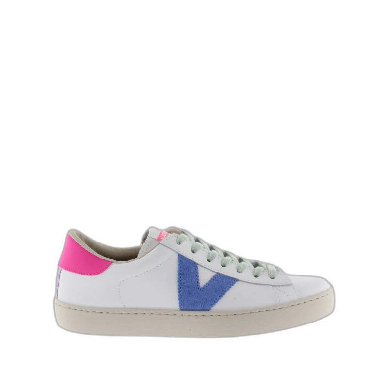 Sneakers Aus Leder Und Neon Berlín Damen  37 von Victoria