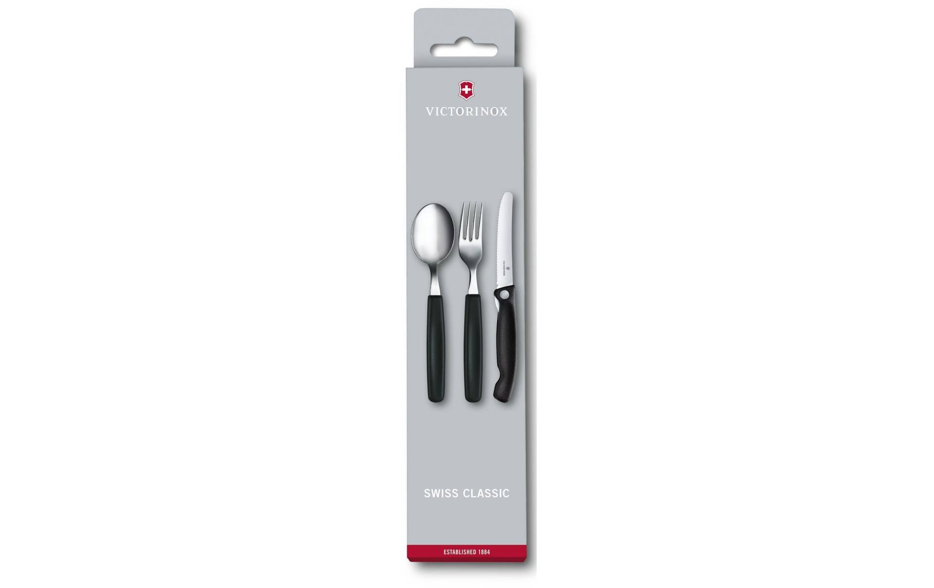 Victorinox Besteck-Set »Swiss Classic 3-teilig, Schwarz«, (Set, 3 tlg.) von Victorinox