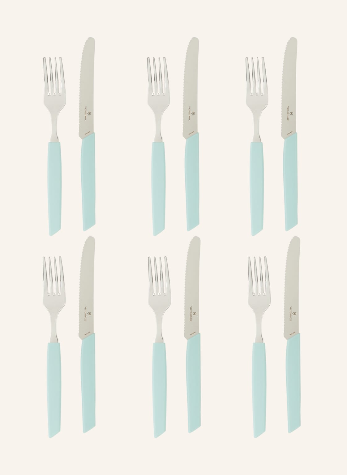 Victorinox 12-Tlg. Besteck-Set Swiss Modern gruen Victorinox 12-Tlg. Besteck-Set Swiss Modern gruen von Victorinox