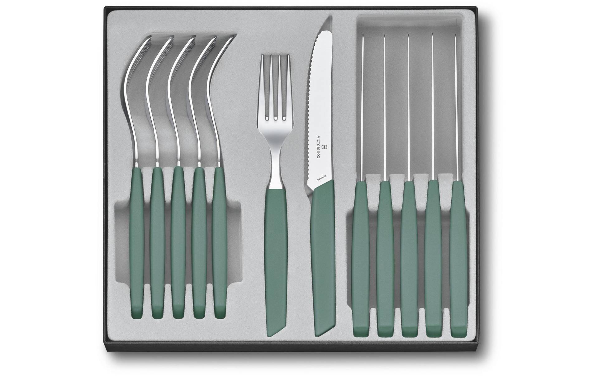 Victorinox Besteck-Set »Swiss Modern 12-teilig, Sage Green«, (12 tlg.) Victorinox Besteck-Set »Swiss Modern 12-teilig, Sage Green«, (12 tlg.) von Victorinox