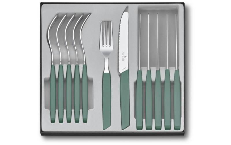 Victorinox Besteck-Set »Swiss Modern 12-teilig, Sage Green«, (12 tlg.) von Victorinox