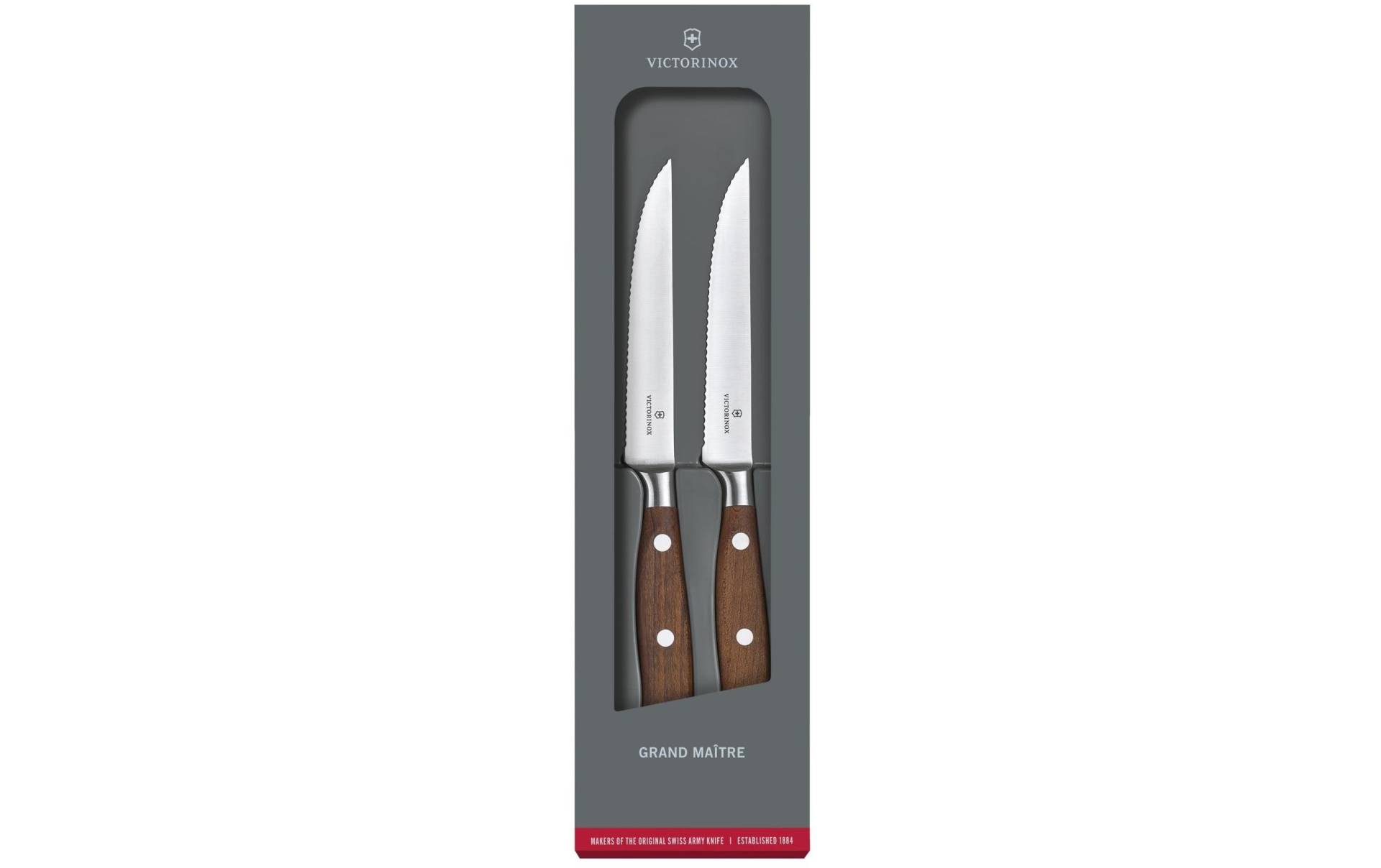 Victorinox Steakkochmesser »Grand Maître Wood«, (Set, 2 tlg., Steakmesser-Set) Victorinox Steakkochmesser »Grand Maître Wood«, (Set, 2 tlg., Steakmesser-Set) von Victorinox