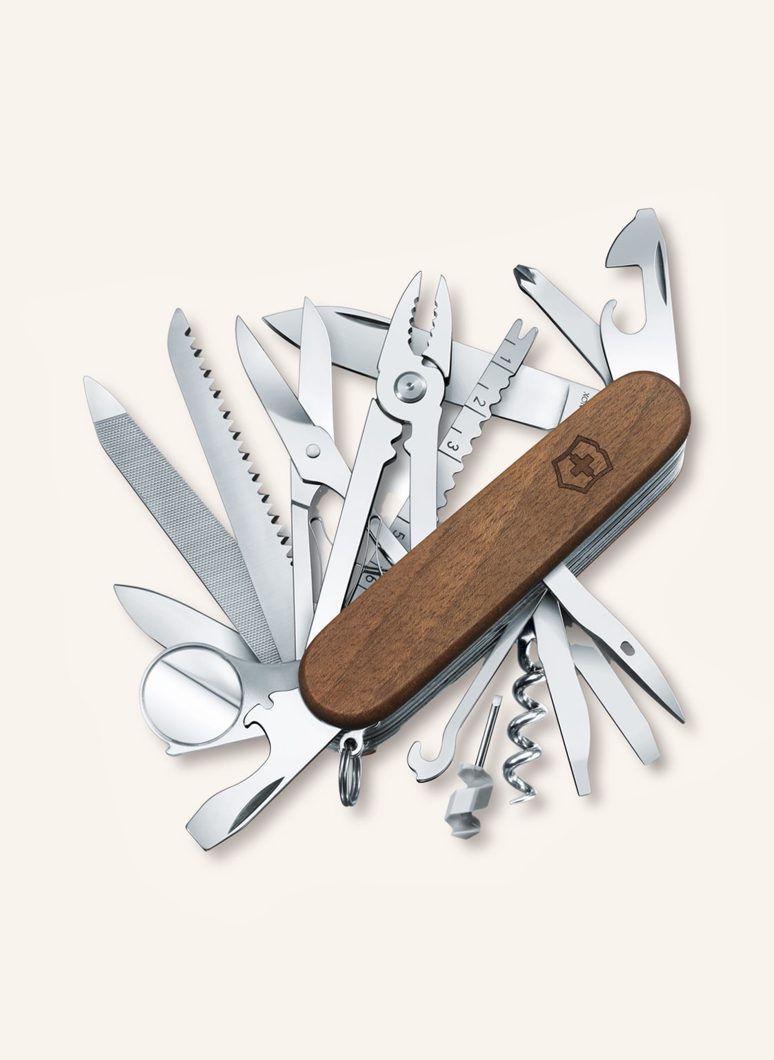 Victorinox Taschenmesser Swiss Champ Wood braun Victorinox Taschenmesser Swiss Champ Wood braun von Victorinox
