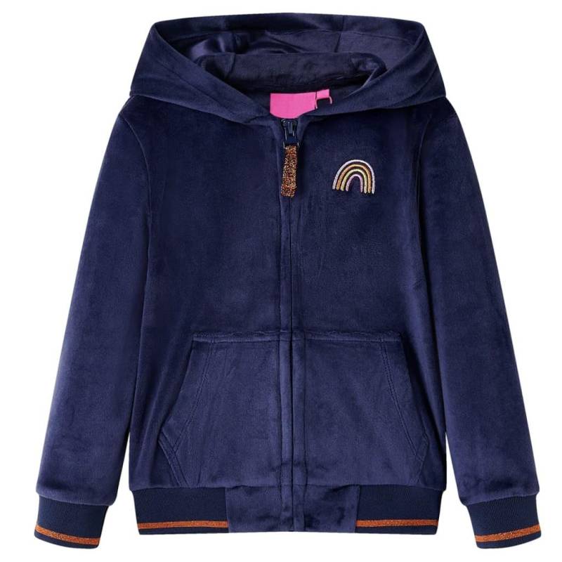 Kinder Kapuzenjacke Polyester Unisex Blau 92 von VidaXL