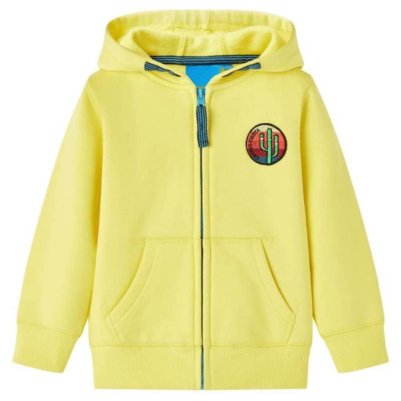 Kinder Kapuzenpullover Baumwolle Jungen Gelb Bunt 116 von VidaXL