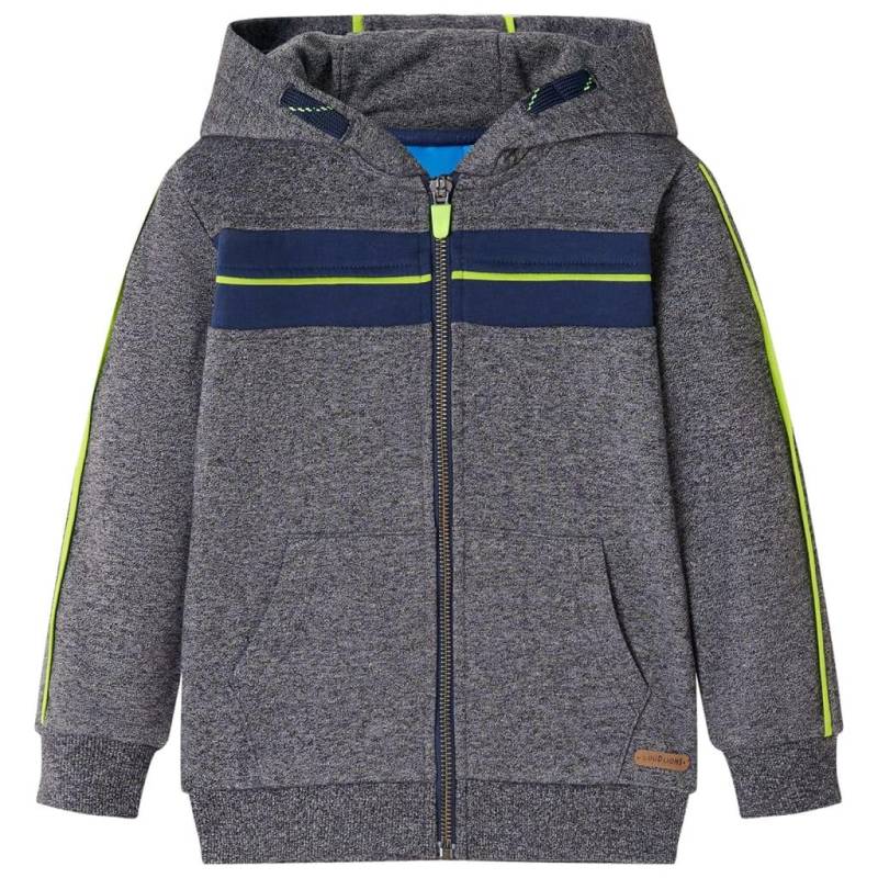 Kinder Kapuzenpullover Baumwolle Jungen Grau 104 von VidaXL