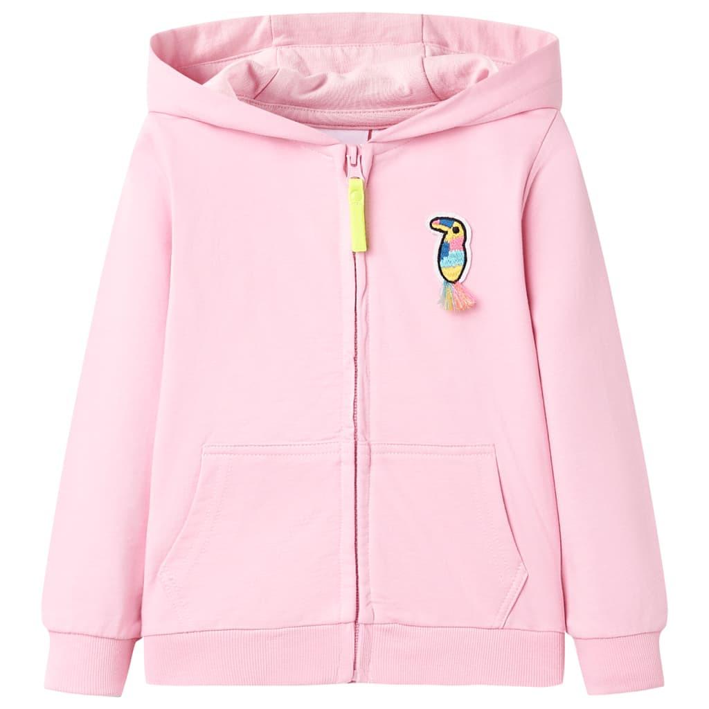 Kinder Kapuzenpullover Gewebe Unisex Pink ONE SIZE von VidaXL