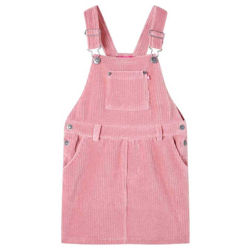 Kinder Latzkleid Baumwolle Mädchen Pink 116 von VidaXL