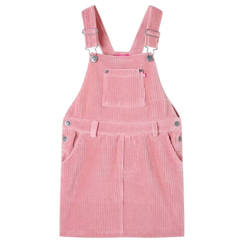 Kinder Latzkleid Baumwolle Mädchen Pink 92 von VidaXL