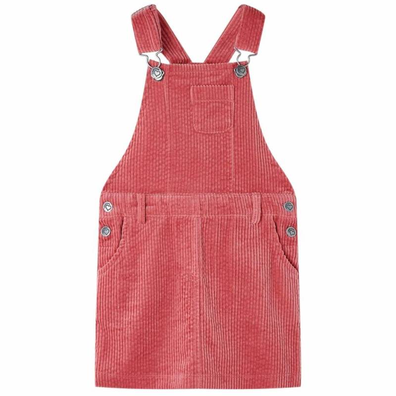 Kinder Latzkleid Baumwolle Mädchen Pink 92 von VidaXL