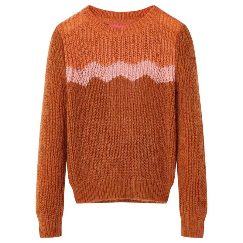 Kinder Pullover Acryl Jungen Orange 128 von VidaXL