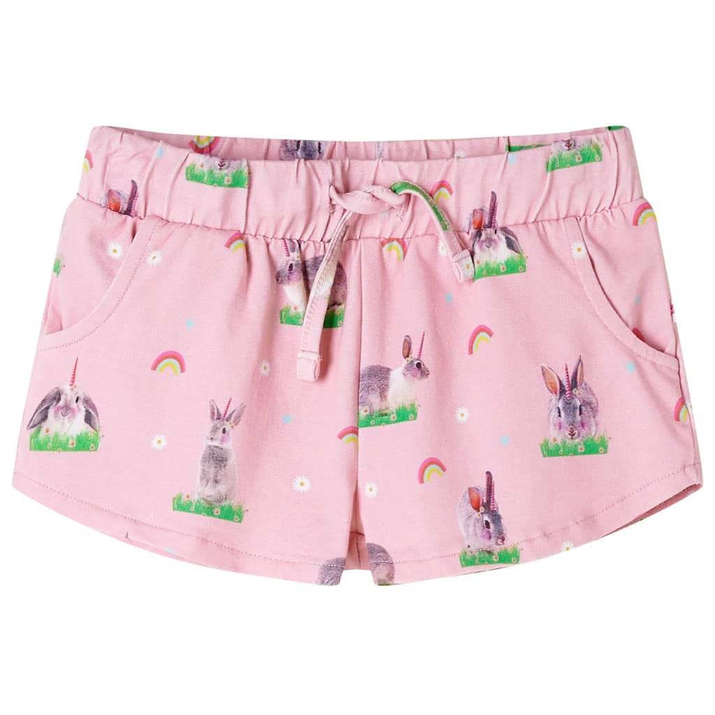 Kinder Shorts Baumwolle Unisex Pink 140 von VidaXL