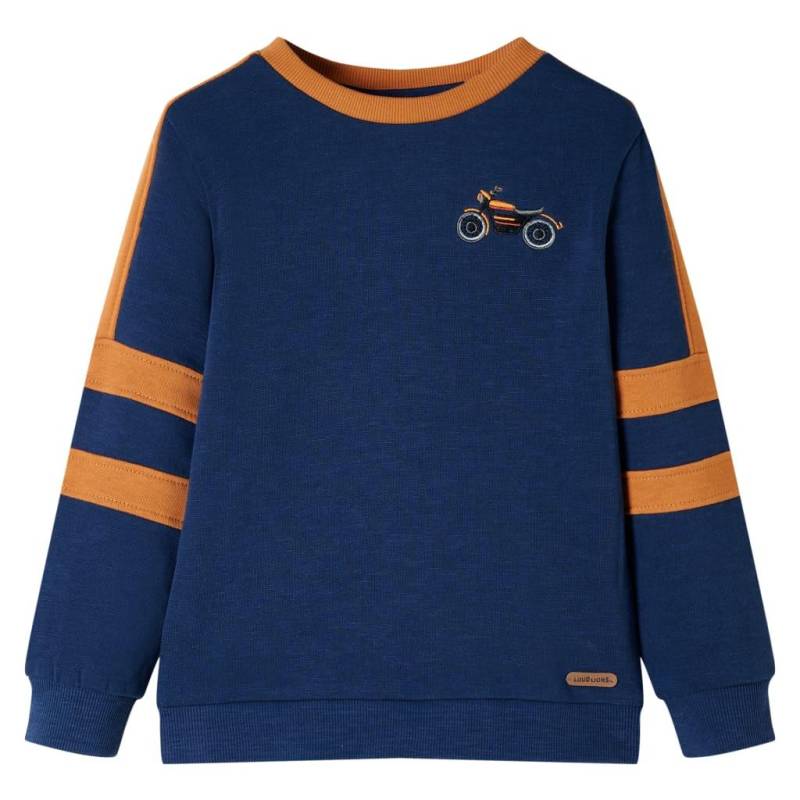 Kinder Sweatshirt Baumwolle Jungen Blau 104 von VidaXL