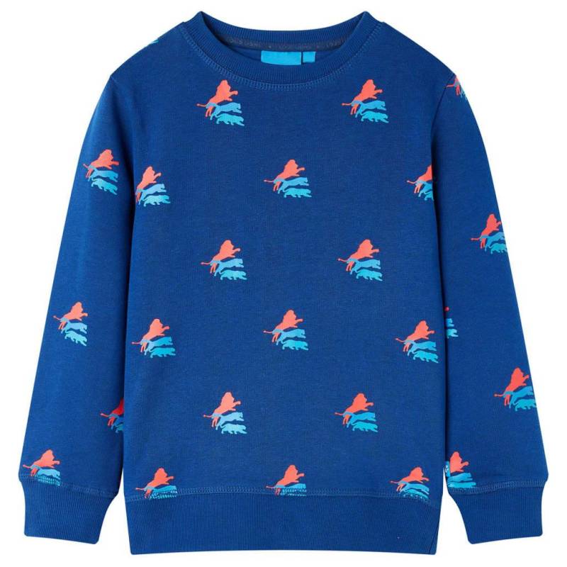 Kinder Sweatshirt Baumwolle Jungen Blau 140 von VidaXL