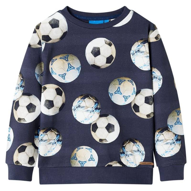 Kinder Sweatshirt Baumwolle Jungen Blau 140 von VidaXL