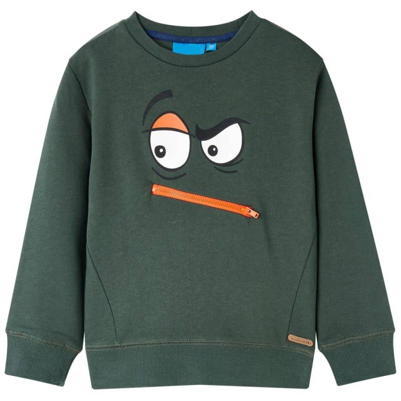 Kinder Sweatshirt Baumwolle Jungen Grün 116 von VidaXL